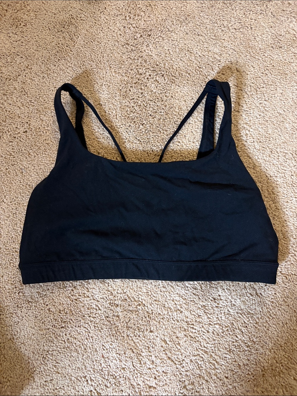 Athleta Womens Sports Bra XL Black